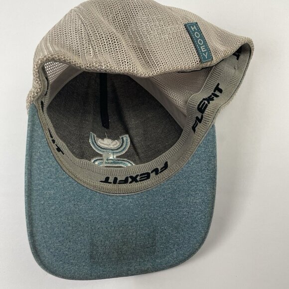 Hooey Hat FlexFit Trucker Hat Fitted L/XL Cap Blue Gray Cowboy Western - Picture 6 of 8